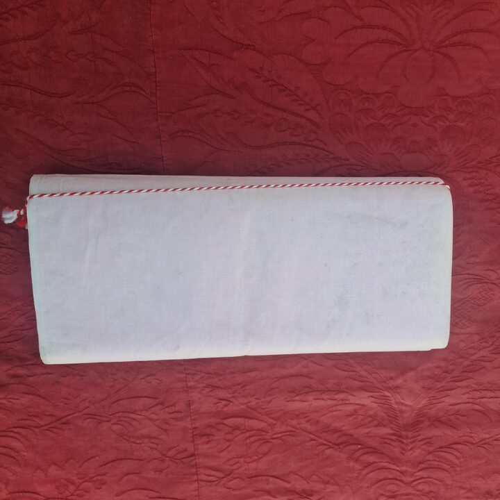 Vintage Spanischer Baumwollstoff Bolzen, Rosa Holanda Crisol Barcelona Textil von Victor Ferro Miguez, 20 Meter Feiner Nähstoff