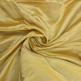 1950s Valencia Satijnen Stof, Goudkleurig Zijde Viscose Katoen Textiel, 120 x 200 cm Coupe, Spaanse Haute Couture