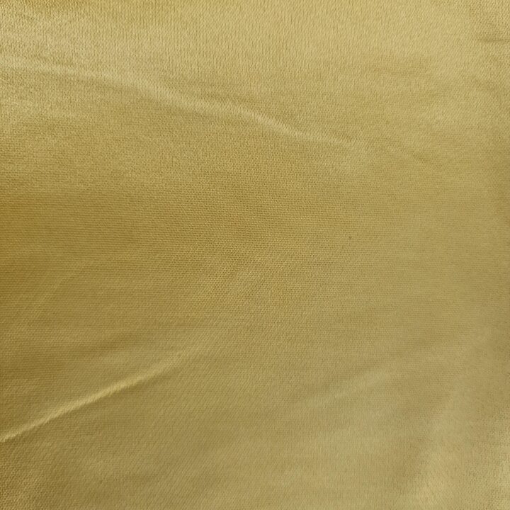 Tessuto Raso di Valencia Anni 50, Seta Viscosa e Cotone Dorato, Scampolo 120 x 200 cm, Alta Moda Spagnola