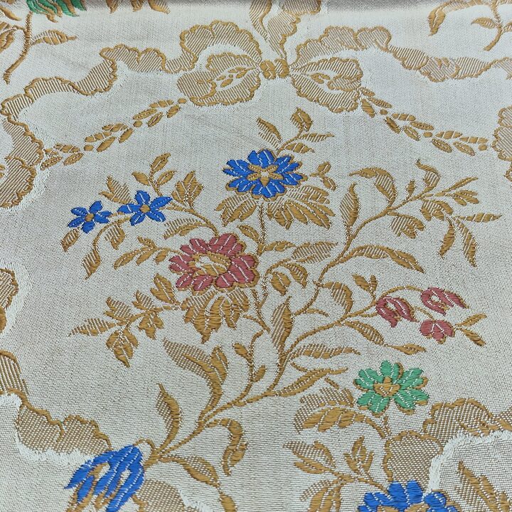 Panel Tkaniny Brokatowej z Walencji Vintage Tradycyjny Wzór Floral