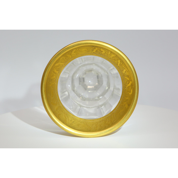 Vase Moser Oroplastic (Amazonomachie), années 1930