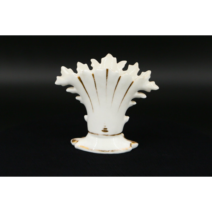Wazon Wachlarz z Porcelany Vintage 1950