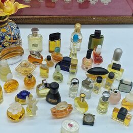 Лот из 40 Винтажных Миниатюр Парфюмерии - Коллекция 90х - Chanel, Lancôme, Fendi, Hugo Boss, Worth - Редкие Пробники