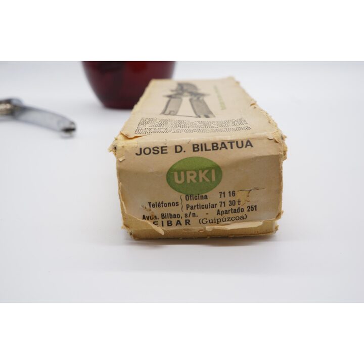 Masticatore Urki per Persone senza Denti, Jose D. Bilbatua Eibar, Pinza Meccanica Tritacibo con Scatola Originale, Anni 1950