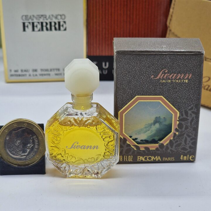 Набор 8 винтажных миниатюр парфюма Jean Patou Pour Homme Hermes Loewe Gianfranco Ferre Aramis Montana Коллекционный комплект в…