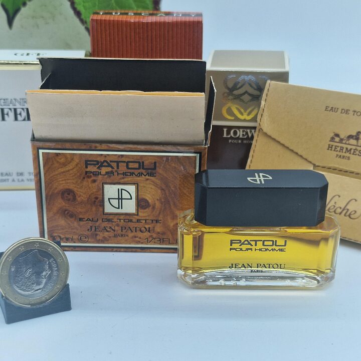 Набор 8 винтажных миниатюр парфюма Jean Patou Pour Homme Hermes Loewe Gianfranco Ferre Aramis Montana Коллекционный комплект в…