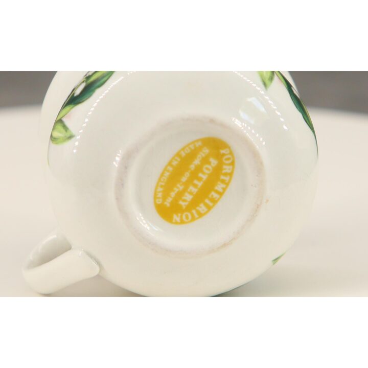 Tigela mini penico de cerâmica, vaso miniatura - Portmeirion Stoke on Trent - Miosótis e lírio do vale floral, 125ml - Vintage…