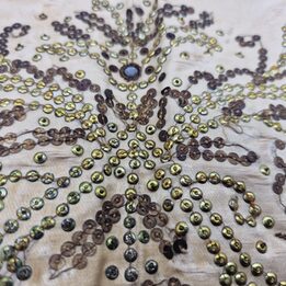 Antique Spanish Folk Bodice Corset, Late 18th Early 19th Century Traditional Festival Vestment, Heavily Damaged for Museum Stud…