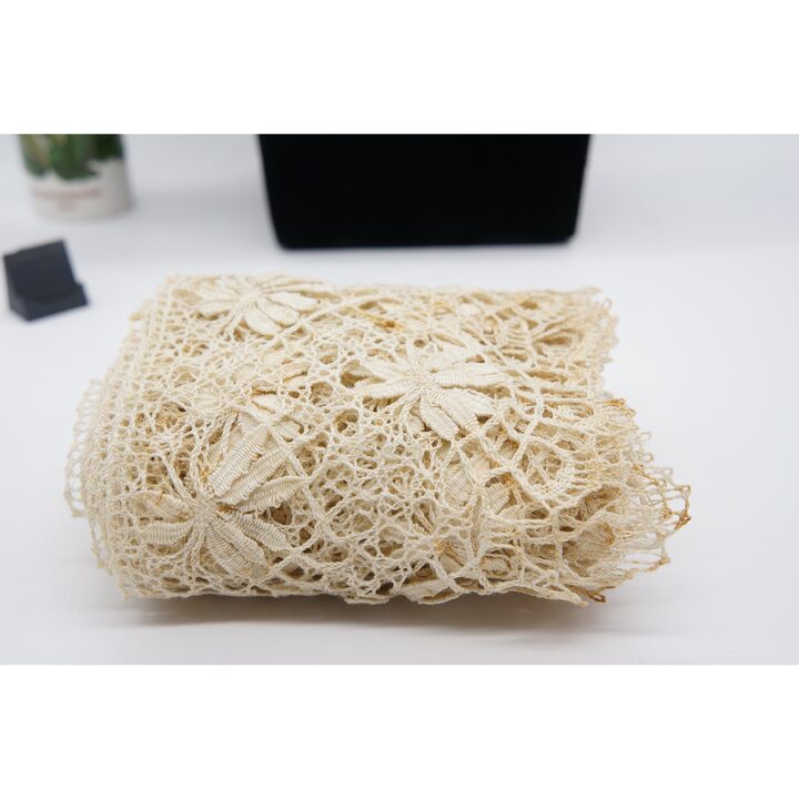 Antique Bobbin Lace Trim, Handmade Spanish Camariñas Lace, Floral Motif, Off-White Cotton, 10 cm x 350 cm 3.5 m, Vintage Haberd…