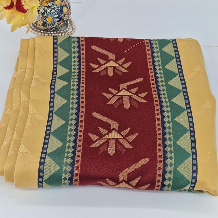 Винтажный жаккард - Геометрический узор 1970-х - 120 x 440 см