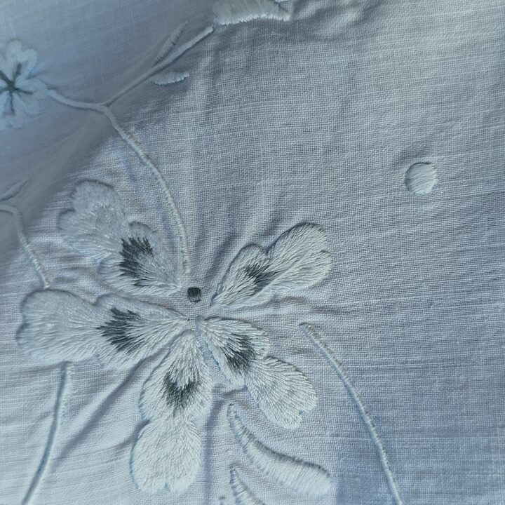 Parure de Lit Vintage en Coton, Drap et Taie de Traversin avec Dentelle au Crochet et Broderie de Monogramme, Annees 1960