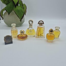 Набор 6 винтажных миниатюр Chopard Casmir, Jean Patou Sublime, Givenchy Pi, YSL, Van Cleef & Arpels - Французская люкс коллекция
