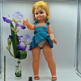 Winnylowa Lalka Hiszpańska 46 cm Alicante Śpiące Oczy Blond 1970