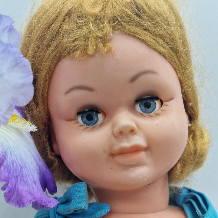 Winnylowa Lalka Hiszpańska 46 cm Alicante Śpiące Oczy Blond 1970