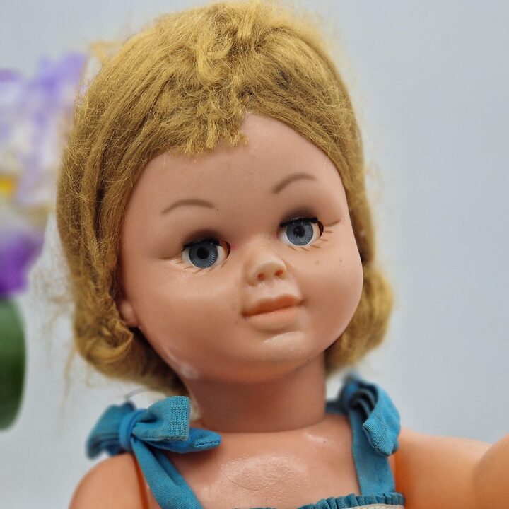 Winnylowa Lalka Hiszpańska 46 cm Alicante Śpiące Oczy Blond 1970
