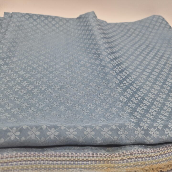 Lote de Tela Damasco Vintage de Valencia, 4 Piezas de Brocado, Motivos Florales Fibras Naturales, 135cm de Ancho, Textiles Verd…