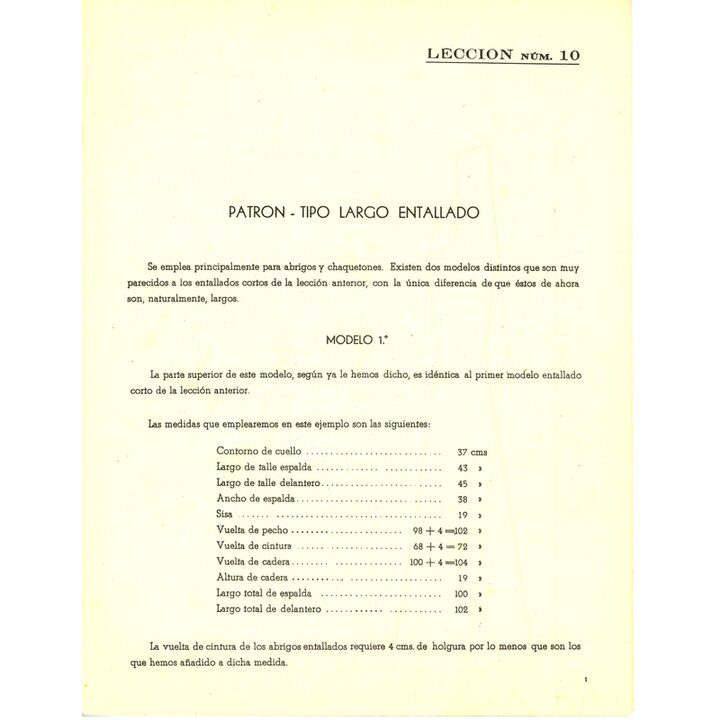 Vintage Jaren 50 Eva Naaicursusboek Les 10 Spaans Patroonmaken Handboek Academia AEI San Sebastian