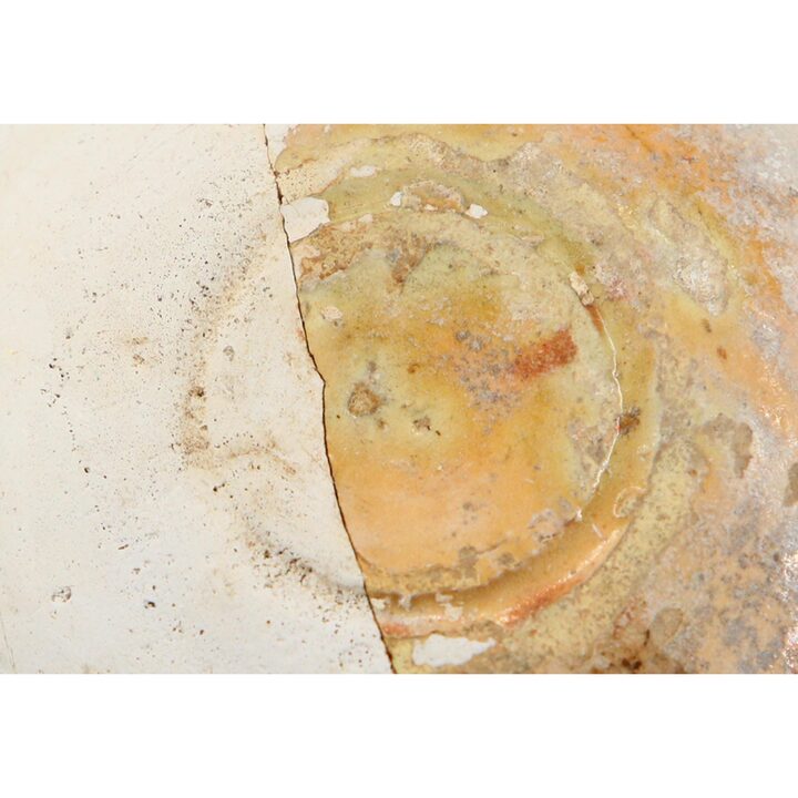 Antyczny Fragment Talerza z Lustrem Metalicznym XVII-XVIII w. Manises Profesjonalna Rekonstrukcja Gipsowa