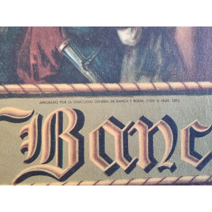 Litografia Banco de Valencia, Centenario de San Vicente Ferrer por Litografia S Dura, 48x32 cm, 1955