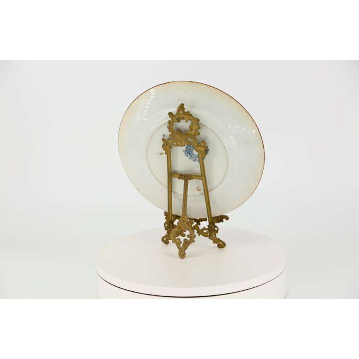 Assiette Pinder Bourne & Co Dresden, v. 1870-1880