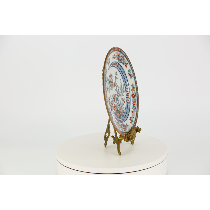 Pinder Bourne & Co Dresden Porcelain Plate, c. 1870-1880