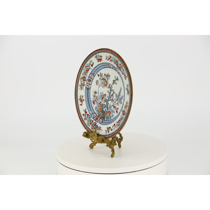 Pinder Bourne & Co Dresden 磁器皿、1870-1880年頃