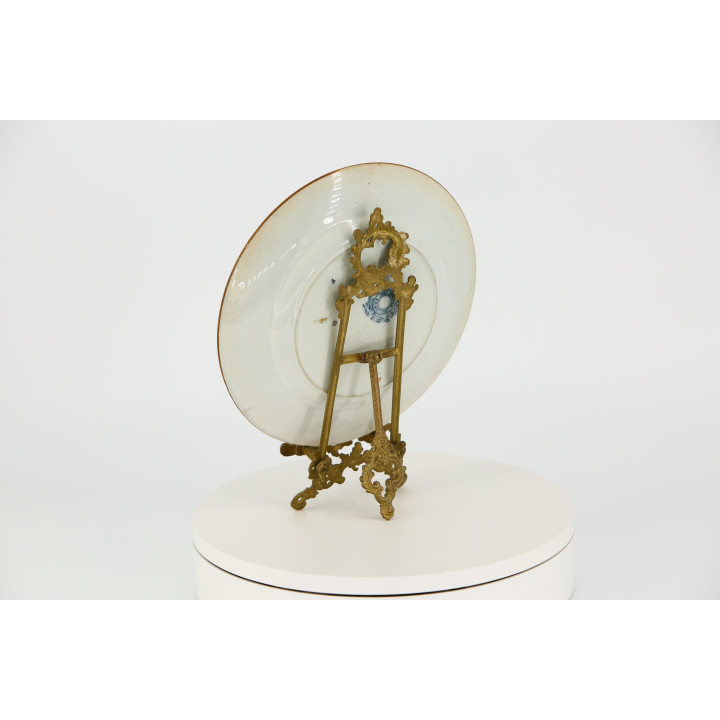 Pinder Bourne & Co Dresden Porseleinen Bord, ca. 1870-1880