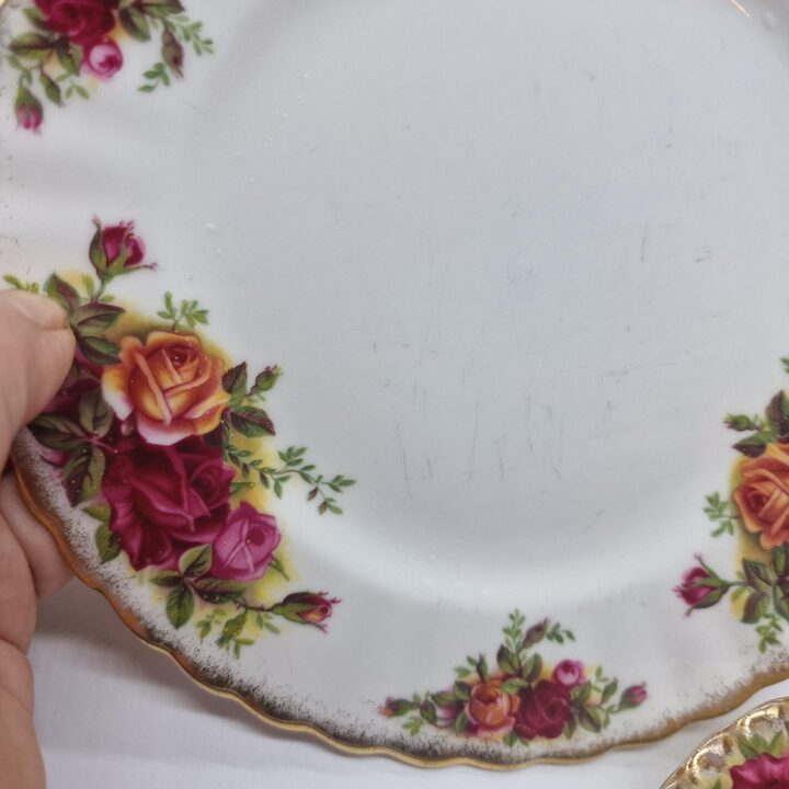 Royal Albert Old Country Roses Teeservies voor Twee, Bone China Koppen Schotels Borden Melkkannetje Suikerpot, 8 Delig Vintage…