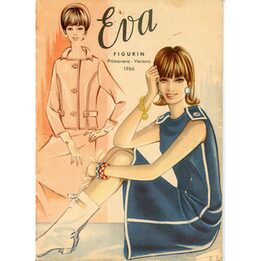 Eva Figurin Tijdschrift Lente Zomer 1966, Spaanse Mod Modecatalogus, Vintage Jaren 60 Naaipatronen, San Sebastián