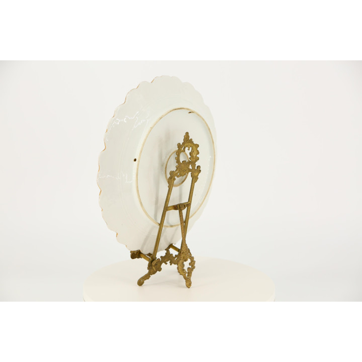 Dekoracyjny Talerz Porcelanowy 1970 - Scena Rokoko