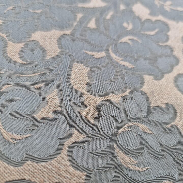 Retalhos de Tecido Jacquard Vintage, Damasco Seda Algodão Viscose, Costura Mid Century, 60x120 cm e 30x150 cm, Restauração