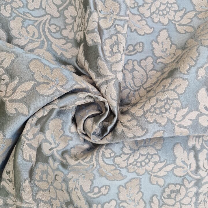 Retalhos de Tecido Jacquard Vintage, Damasco Seda Algodão Viscose, Costura Mid Century, 60x120 cm e 30x150 cm, Restauração