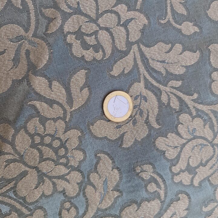 Retalhos de Tecido Jacquard Vintage, Damasco Seda Algodão Viscose, Costura Mid Century, 60x120 cm e 30x150 cm, Restauração