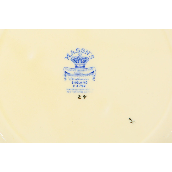 Mason's Strathmore Ironstone Teller, 1950er Jahre