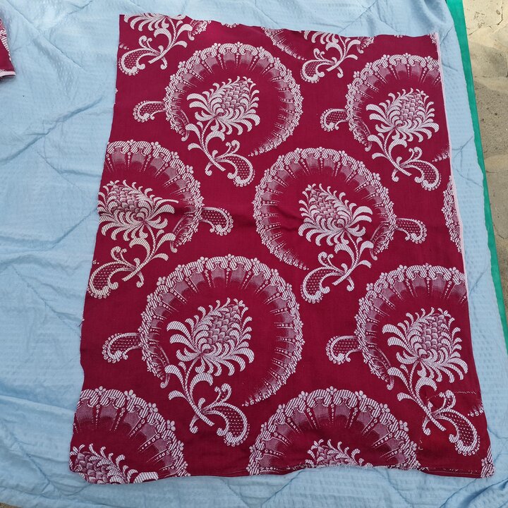 Chutes de Tissu Jacquard Vintage Espagnol, Pièces de Coton Floral du Milieu du Siècle pour Tapisserie, Prix par Pièce