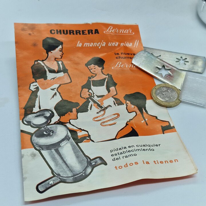 Churrera Vintage Bernar Anni '60 | Macchina per Churros Spagnola | Scatola Originale e Manuale | Collezionismo Cucina