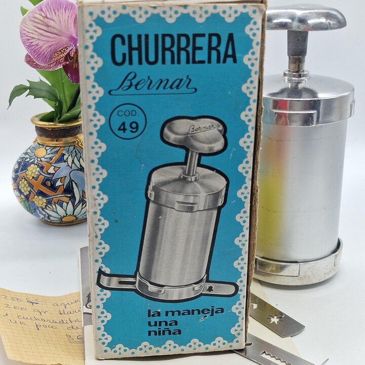 Churrera Vintage Bernar Anni '60 | Macchina per Churros Spagnola | Scatola Originale e Manuale | Collezionismo Cucina