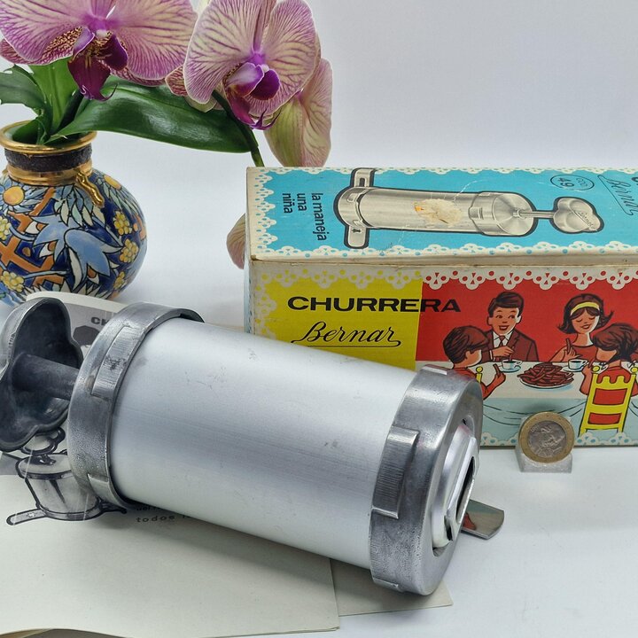 Churrera Vintage Bernar Anni '60 | Macchina per Churros Spagnola | Scatola Originale e Manuale | Collezionismo Cucina