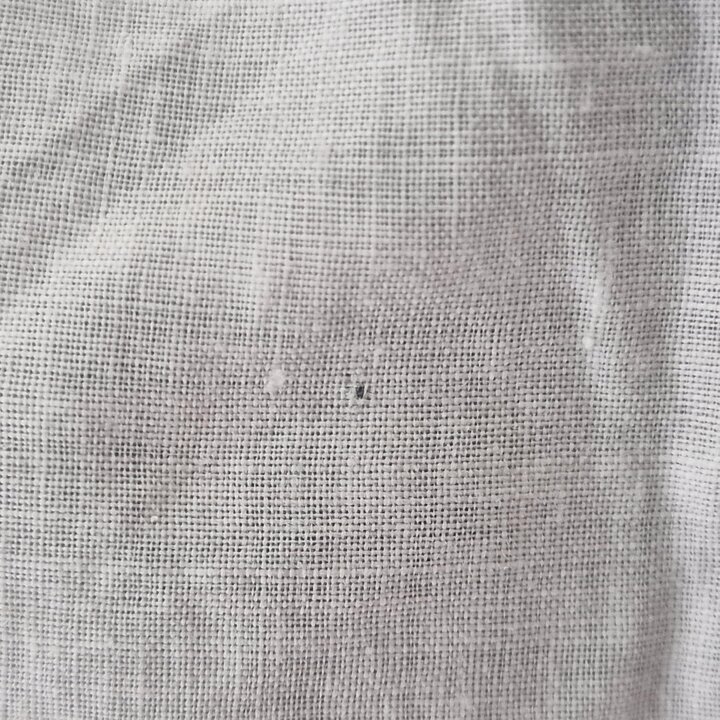 Antike Viktorianische Korsetthülle Unterhemd, Miederhemd 19. Jahrhundert Baumwolle Spitze, Monogramm C Handgestickt, Brust 84cm 