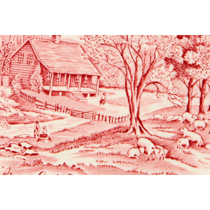 Plato Calendario 1975 Alfred Meakin Staffordshire