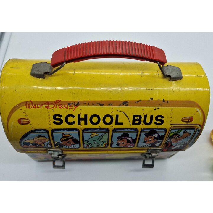 Payva Metalen Lunchbox Schoolbus Walt Disney. Vintage jaren '60, gemaakt in Spanje. Verzamelobject.