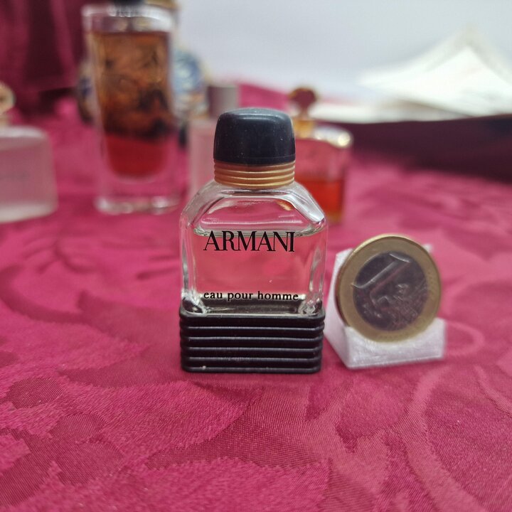 Juego de 6 Miniaturas de Perfume Vintage Giorgio Armani con Si 15ml, Gio EDP, Acqua di Gio, Armani Eau Pour Homme Colección