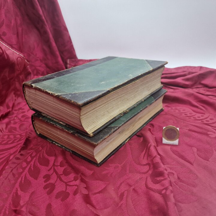 Revues Reliees Vintage, Selecciones del Readers Digest Annee 1957 Complet, 2 Volumes, Edition Espagnole, Publicite Ancienne