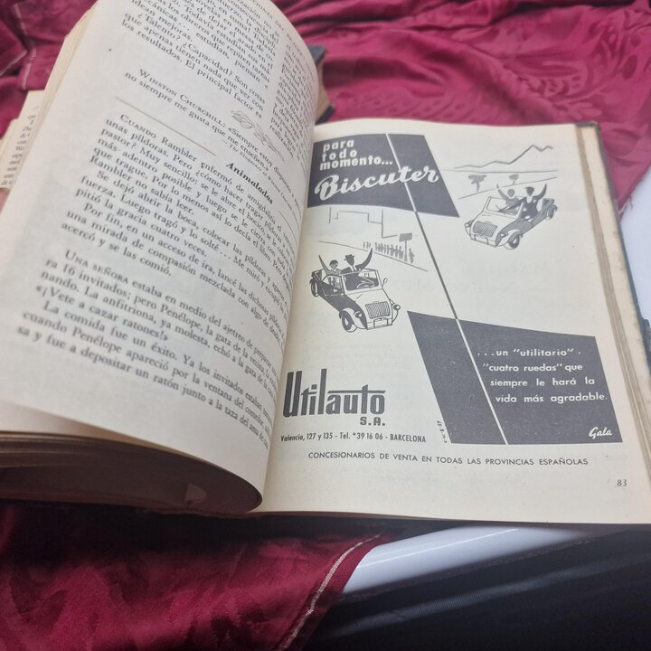 Riviste Rilegate Vintage, Selecciones del Readers Digest Anno 1957 Completo, 2 Volumi, Edizione Spagnola, Pubblicita Epoca