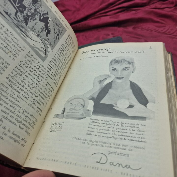 Riviste Rilegate Vintage, Selecciones del Readers Digest Anno 1957 Completo, 2 Volumi, Edizione Spagnola, Pubblicita Epoca