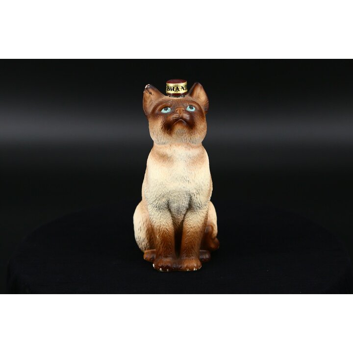 Garrafa Figurativa de Gato Siamês para Brandy, Cerâmica, Espanha, anos 90