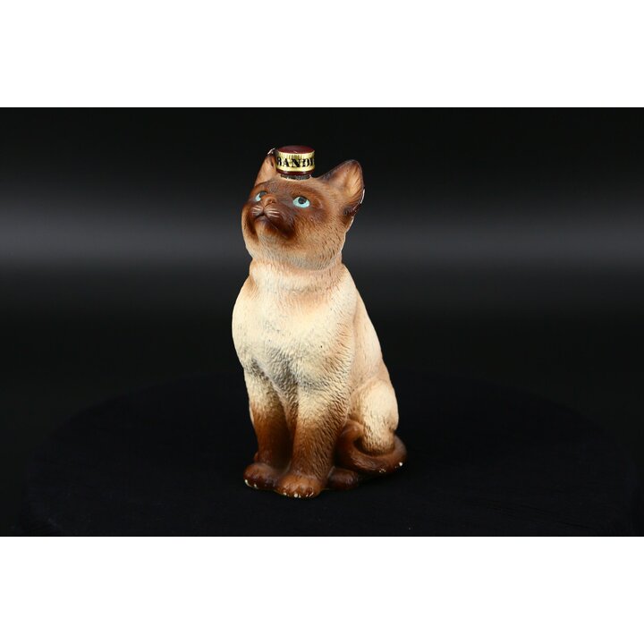 ヴィンテージ シャム猫 ブランデーボトル 陶器製 フィギュア スペイン製 1990年代