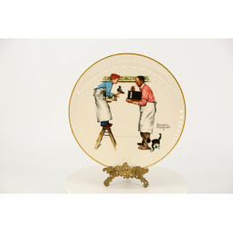 Plato Norman Rockwell Gorham 1979 - A Helping Hand