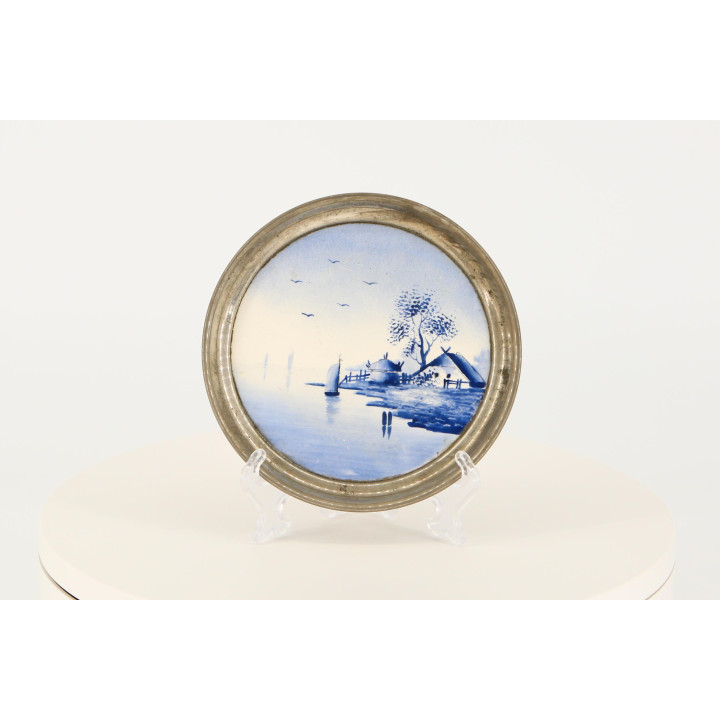 Prato Max Dannhorn Jugendstil - Porcelana e Metal, Nuremberga