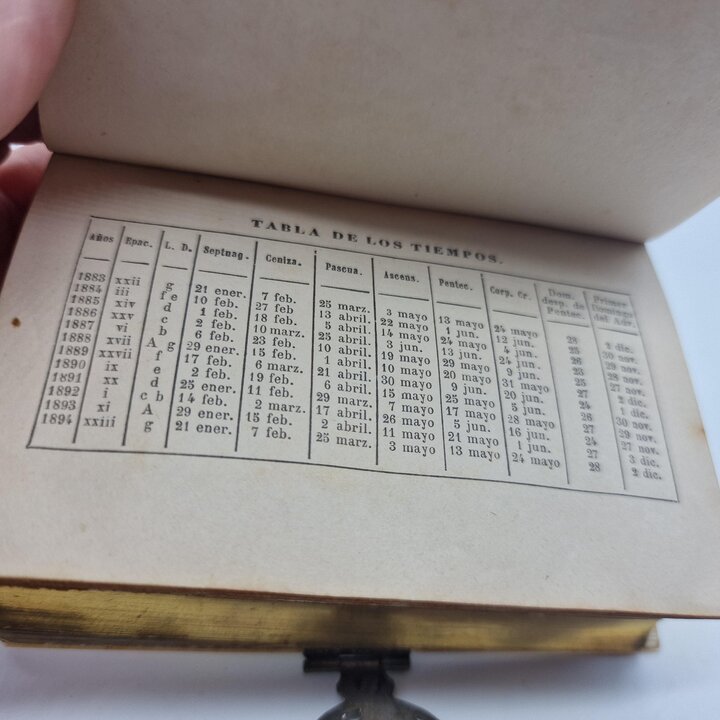 Missal Antigo em Madrepérola Novísimo Diamante Divino Séc. XIX